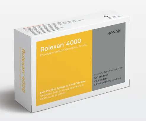 تصویر ROLEXAN100MG/ML 4000U-0.4ML SYRINGE